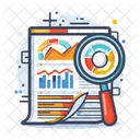 Analisis De Datos Analisis Grafico Icono