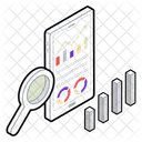 Investigacion De Datos Analisis De Datos Busqueda De Datos Icono