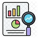 Investigacion De Datos Analisis Grafico Icono