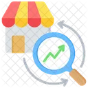 Investigacion De Mercado Mercado Tienda Icono