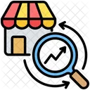 Investigacion De Mercado Mercado Tienda Icono