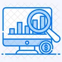 Investigacion De Datos Analisis De Mercado Investigacion De Mercado Icono