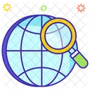 Investigacion Global Busqueda Extranjera Exploracion Global Icono