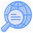 Investigacion Global Exploracion Global Investigacion Internacional Icono