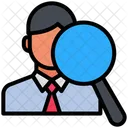 Analysis Investigate People Icon