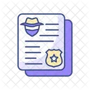 Investigation File Magnifying Glass Investigation Document Icon