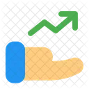 Investimento Crescimento Estatisticas Icon