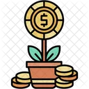 Investimento Crescimento Retornos Ícone
