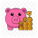 Investimento Cofrinho Dinheiro Icon