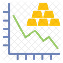 Diminuicao Grafico Estatistica Ícone