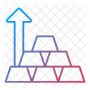 Investimento Ouro Investindo Ícone