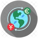 Estrangeiro Investimento Financas Ícone