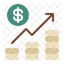 Gráfico de investimento  Ícone