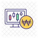 Investir dinheiro em ações da Coreia do Sul  Ícone