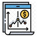 Investissement En Actions Actions Analyse Des Ventes Icône