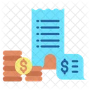 Factures Dinvestissement En Dollars Facture De Fonds Investissement Icône