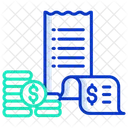 Factures Dinvestissement En Dollars Facture De Fonds Investissement Icône