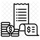 Factures Dinvestissement En Dollars Facture De Fonds Investissement Icône