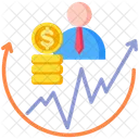 Investisseur Capital Actions Icône