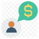 Chat Utilisateur Finance Icône