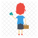 Femme Fille Entreprise Icône