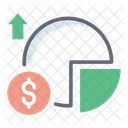 Investition Datendiagramm Datenanalyse Symbol