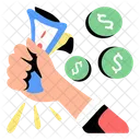 Investition Investieren Hand Symbol