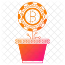 Investition Bitcoin Kryptowahrung Symbol