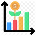 Investitionswachstum Wachstumsdiagramm Wachstumsgraph Symbol