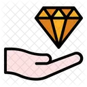 Investment Diamond Hand Icon