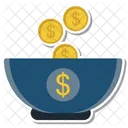 Investment Coin Cup Icon