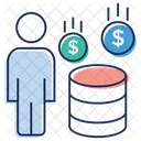Investment Money Saving Coin Stack Icon