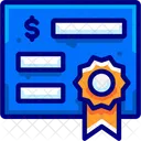 Investment Letter Certificate Icon