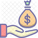 Money Wages Bag Icon