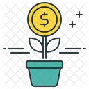 Investment Business Plant Money Plant Icon