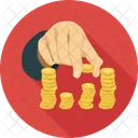 Investment Coin Hands Icon