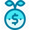 Growth Investment Coin Icon
