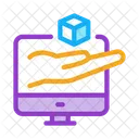 Hand Hold Cube Icon