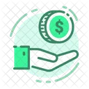 Hand Coin Cash Icon