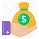 Savings Investment Dollar Sack Icon