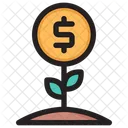 Investment Money Plant Growth Icon