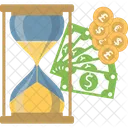 Investment Money Hourglass Icon