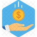Hand Coin Gesture Icon