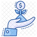 Investment Hand Coin Icon