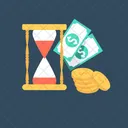 Investment Money Hourglass Icon