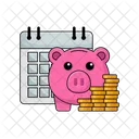 Investment Piggy Bank Money Icon
