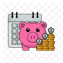 Investment Piggy Bank Money Icon