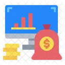 Monitor Graph Money Icon