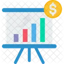 Investment Chart Analytics Dollar Icon