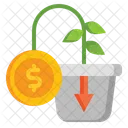 Investment Crisis Money Plant Icon